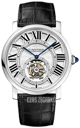 Cartier Rotonde De Cartier Srebrny/Skóra Ø40 mm W1556216