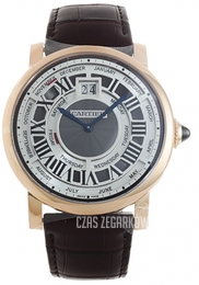 Cartier Rotonde Quantieme Annuel Srebrny/Skóra Ø30 mm W1580001