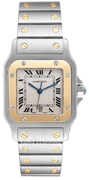 Cartier Santos de Cartier Large Biały/Stal 29x29 mm W20011C4