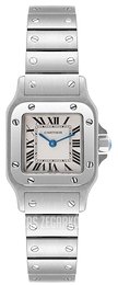 Cartier Santos de Cartier Small Biały/Stal 25x25 mm W20056D6