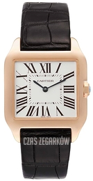 Cartier Santos Dumont Srebrny/Skóra 25x25 mm W2009251