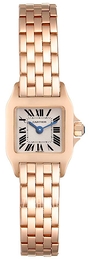 Cartier Santos Demoiselle Mini Srebrny/18 karatowe różowe złoto 18.7x18.7 mm W25077X9