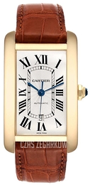 Cartier Tank Americaine X-Large Srebrny/Skóra 31.4x52 mm W2609756