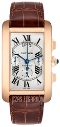 Cartier Tank Americaine X-Large Srebrny/Skóra 31.4x52 mm W2610751
