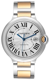 Cartier Ballon Blue Srebrny/18 karatowe żółte złoto Ø42 mm W2BB0022