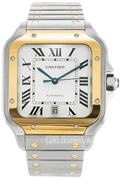 Cartier Santos De Cartier Biały/Stal W2SA0006
