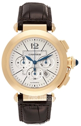 Cartier Pasha Srebrny/Skóra Ø42 mm W3020151