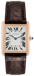 Cartier Tank Solo Srebrny/Skóra 35x27.4 mm W5200025