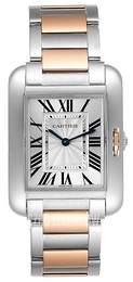 Cartier Tank Anglaise Srebrny/18 karatowe różowe złoto W5310043