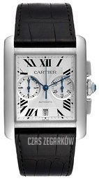 Cartier Tank MC Srebrny/Skóra W5330007