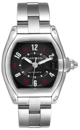 Cartier Roadster Czarny/Stal 44x38 mm W62002V3