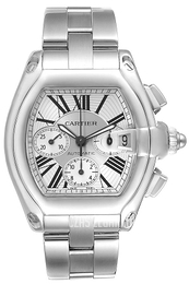 Cartier Roadster Srebrny/Stal 47.6x42.8 mm W62019X6
