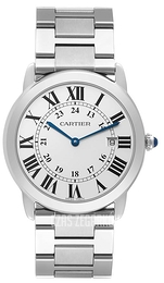 Cartier Ronde Solo Srebrny/Stal Ø36 mm W6701005