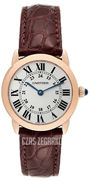 Cartier Ronde Srebrny/Skóra Ø29.5 mm W6701007