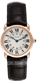 Cartier Ronde LC Srebrny/Skóra Ø29 mm W6800151