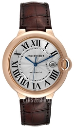 Cartier Ballon Bleu Srebrny/Skóra Ø42.1 mm W6900651