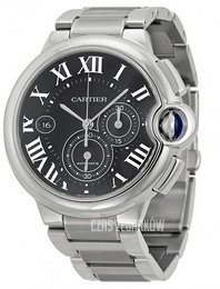 Cartier Ballon Blue Czarny/Stal Ø44 mm W6920025