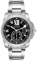 Cartier Calibre de Cartier Czarny/Stal Ø42 mm W7100016
