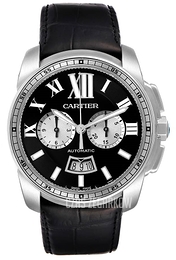 Cartier Calibre de Cartier Czarny/Skóra Ø42 mm W7100060