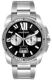 Cartier Calibre de Cartier Czarny/Stal Ø42 mm W7100061