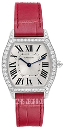 Cartier Tortue Srebrny/Skóra WA501009