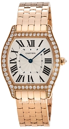 Cartier Tortue Srebrny/18 karatowe różowe złoto WA501012