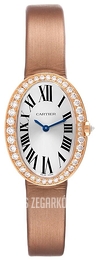 Cartier Baignoire Srebrny/Tkanina Ø24.5 mm WB520004