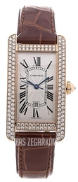 Cartier Tank Americaine Srebrny/Skóra WB704751