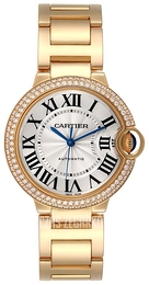 Cartier Ballon Blue Srebrny/18 karatowe żółte złoto Ø37 mm WE9004Z3