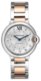 Cartier Ballon Blue Srebrny/18 karatowe różowe złoto Ø36.6 mm WE902031