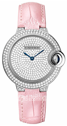 Cartier Ballon Blue Skóra Ø33 mm WE902047