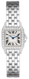 Cartier Santos Demoiselle Srebrny/18 karatowe białe złoto 20x20 mm WF9003Y8