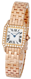 Cartier Santos Demoiselle Srebrny/18 karatowe różowe złoto WF9008Z8