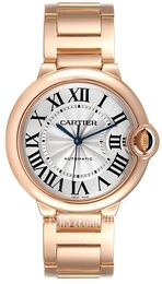 Cartier Ballon Bleu De Cartier Srebrny/18 karatowe różowe złoto Ø36 mm WGBB0043
