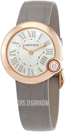 Cartier Ballon Blanc De Cartier Srebrny/Skóra Ø30 mm WGBL0005