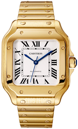 Cartier Santos De Cartier Biały/18 karatowe żółte złoto WGSA0010