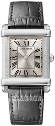 Cartier Tank Chinoise Srebrny/Skóra WGTA0074