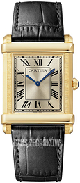 Cartier Tank Chinoise Srebrny/Skóra WGTA0088
