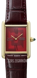 Cartier Tank Louis Cartier Czerwony/Skóra WGTA0093