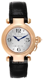 Cartier Pasha Srebrny/Skóra Ø32 mm WJ11913G