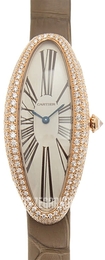 Cartier Baignoire Srebrny/Skóra WJBA0006