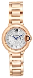 Cartier Ballon Blue Srebrny/18 karatowe różowe złoto Ø28 mm WJBB0016