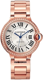 Cartier Ballon Bleu De Cartier Srebrny/18 karatowe różowe złoto Ø36 mm WJBB0064