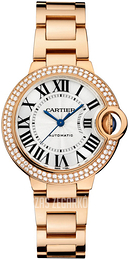 Cartier Ballon Bleu De Cartier Srebrny/18 karatowe różowe złoto Ø33 mm WJBB0066