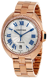 Cartier Cle De Cartier Srebrny/18 karatowe różowe złoto Ø40 mm WJCL0009