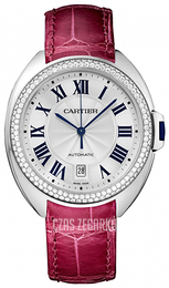 Cartier Cle De Cartier Srebrny/Skóra Ø40 mm WJCL0011