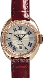 Cartier Cle De Cartier Srebrny/Skóra Ø31 mm WJCL0016