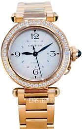 Cartier Pasha De Cartier Srebrny/18 karatowe różowe złoto Ø35 mm WJPA0013