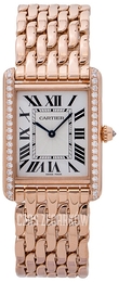 Cartier Tank Louis Srebrny/18 karatowe różowe złoto WJTA0021