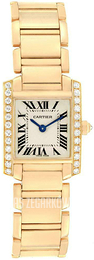 Cartier Tank Francaise Srebrny/18 karatowe żółte złoto WJTA0024